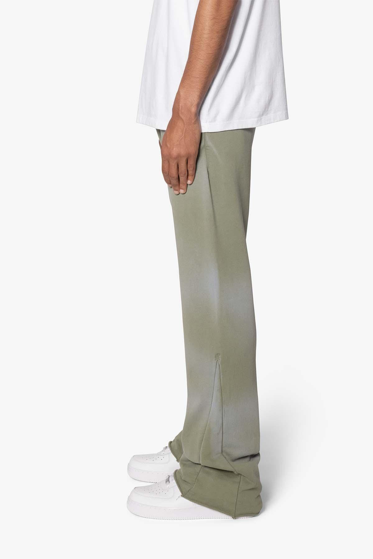 Faded Bootcut Sweatpants - Washed Olive Product Image