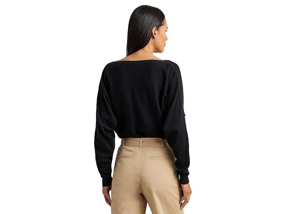 LAUREN Ralph Lauren Petite Cotton-Blend Dolman-Sleeve Sweater Women's Sweater Product Image