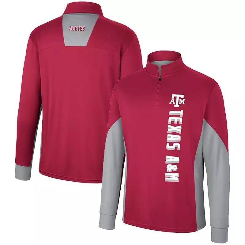 Mens Colosseum Maroon Texas A&M Aggies Bart Quarter-Zip Windshirt Product Image