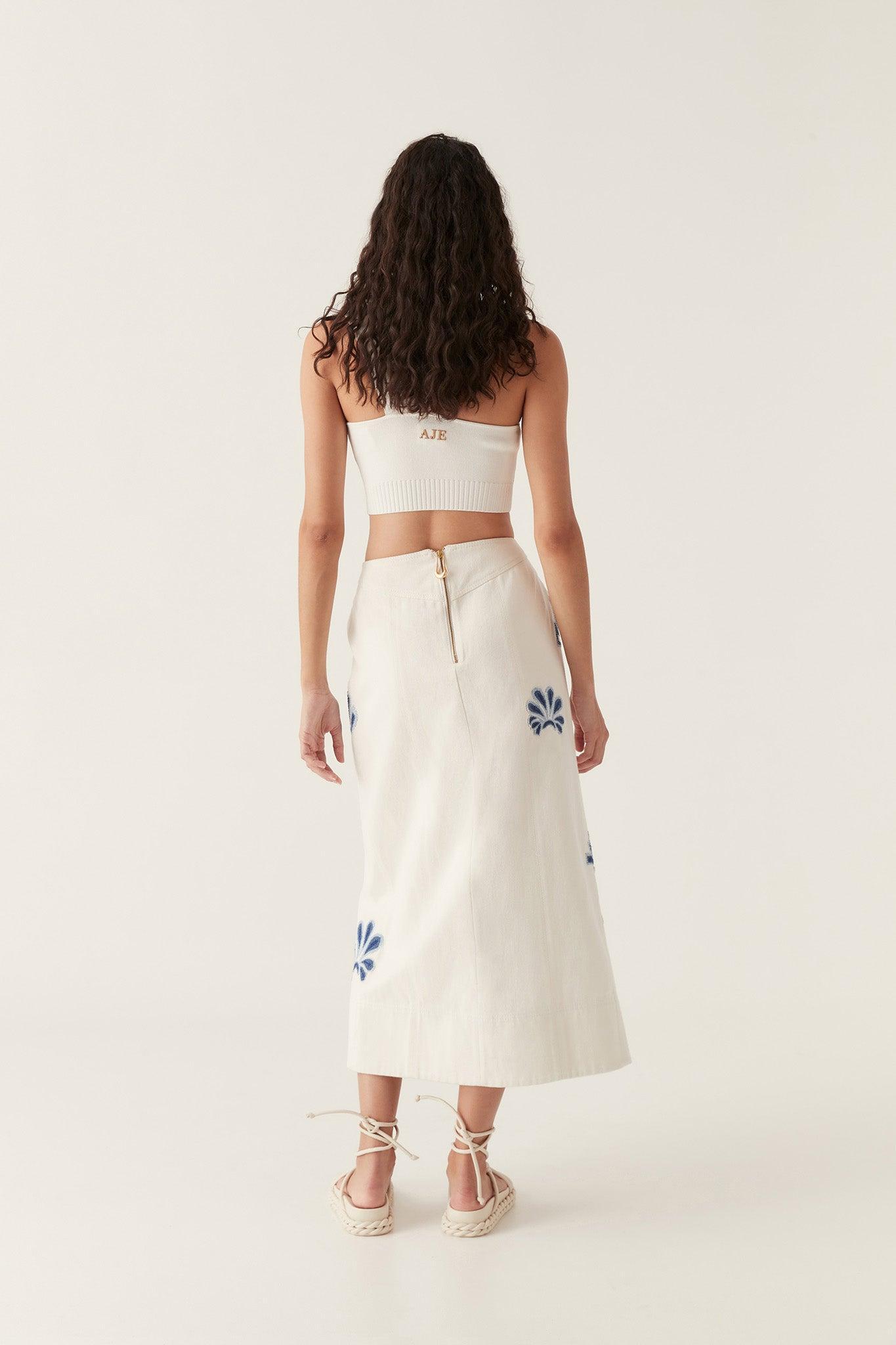 Esprit Embroidered Midi Skirt Product Image