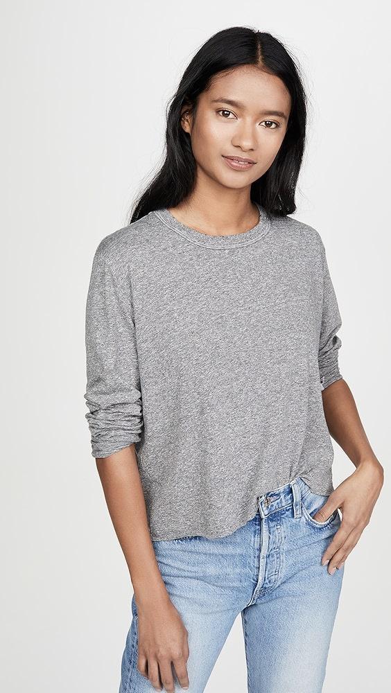 THE GREAT. The Long Sleeve Crop Tee | Shopbop Product Image