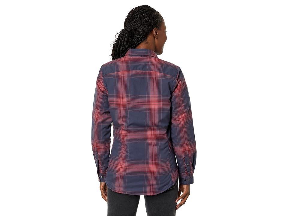 Flylow Penny Insulated Flannel (Night/Chili) Women's Clothing Product Image