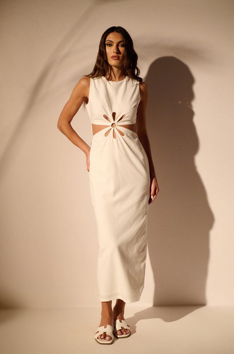 SOFIA LINEN MAXI DRESS Product Image