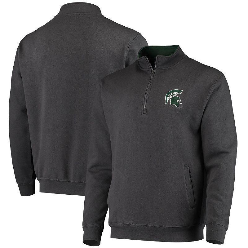 Mens Colosseum Charcoal Michigan State Spartans Tortugas Logo Quarter-Zip Jacket Product Image