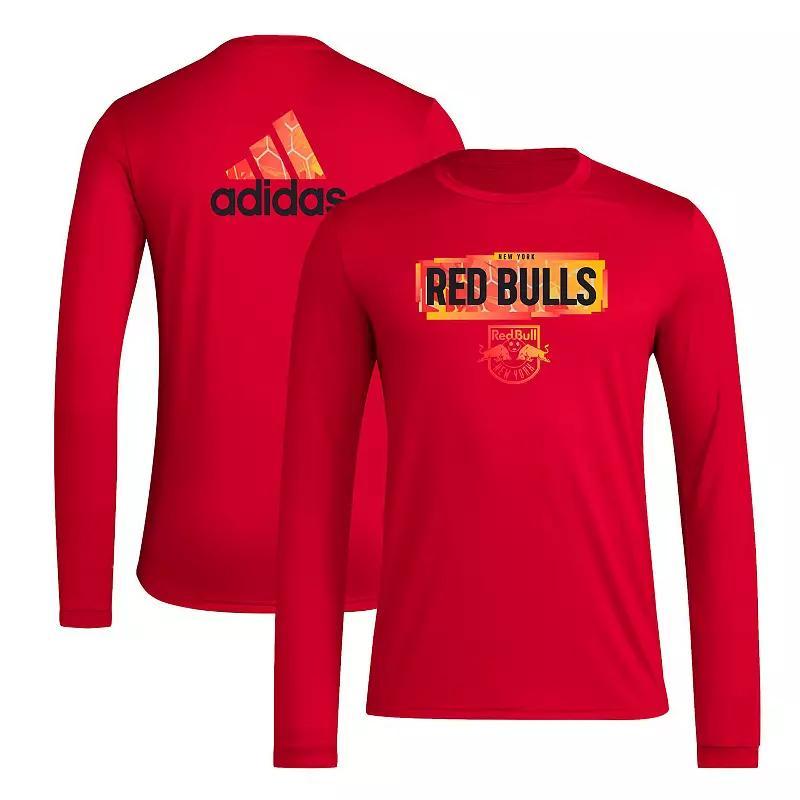 Mens adidas New York Bulls Local Pop AEROREADY Long Sleeve T-Shirt Product Image