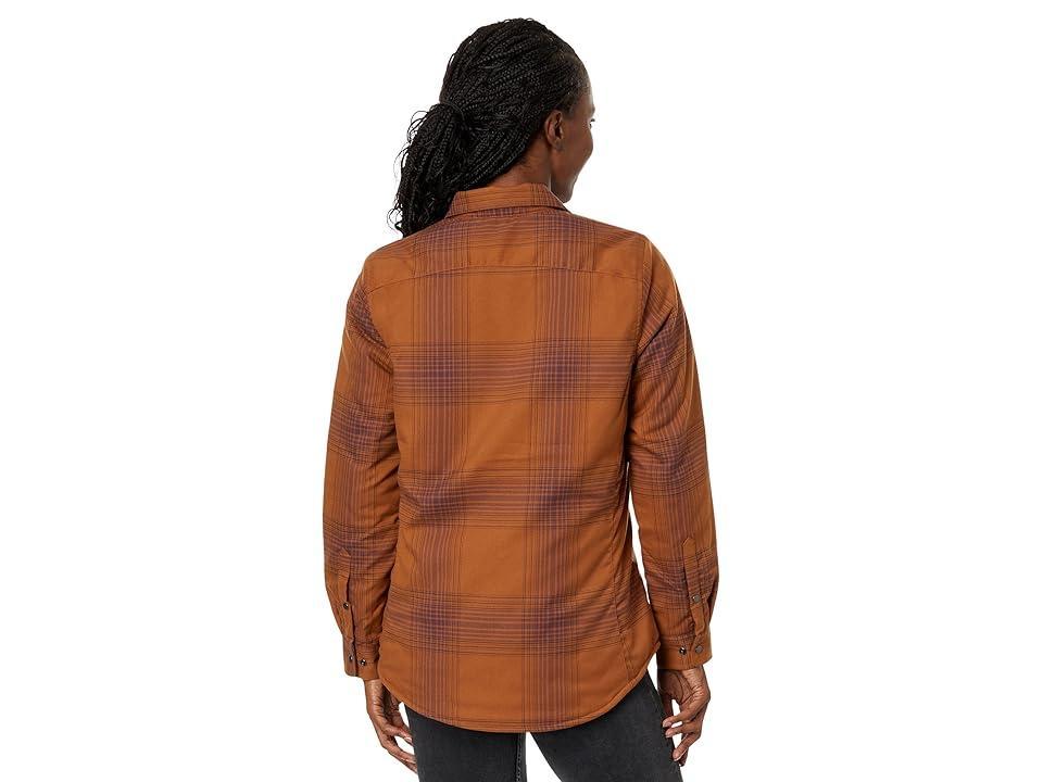 Flylow Penny Insulated Flannel (Copper/Galaxy) Women's Clothing Product Image