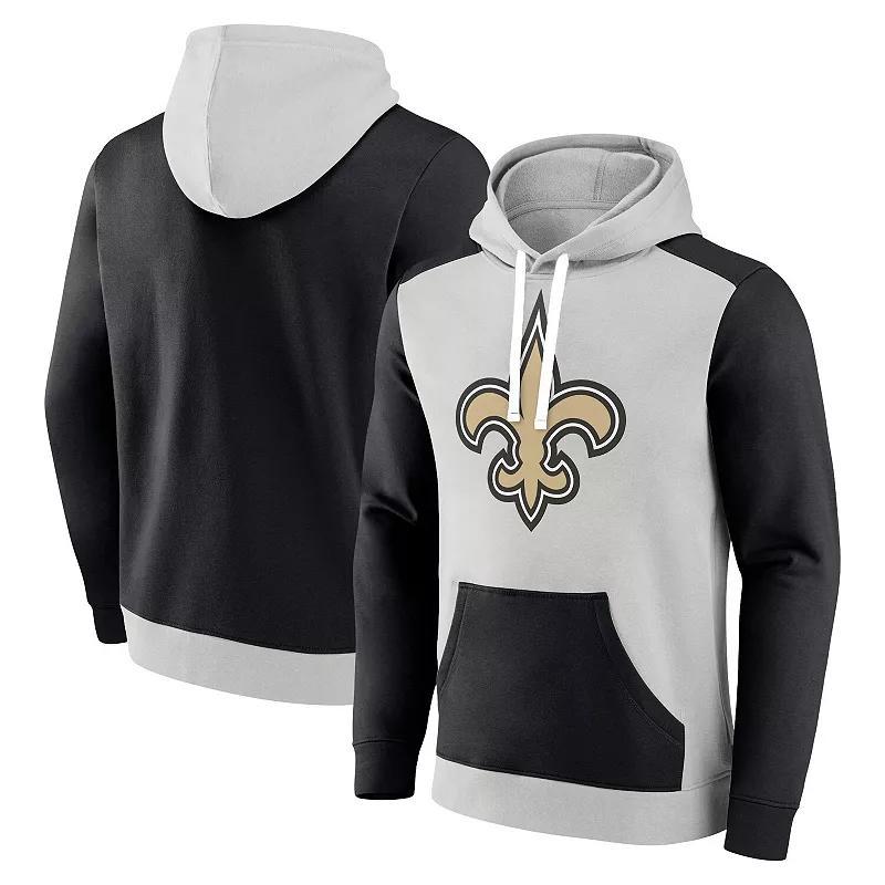 Mens Fanatics Branded /Black New Orleans Saints Big & Tall Team Fleece Pullover Hoodie Product Image