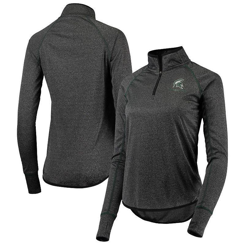 Womens Colosseum Michigan State Spartans Stingray Raglan Quarter-Zip Top Product Image