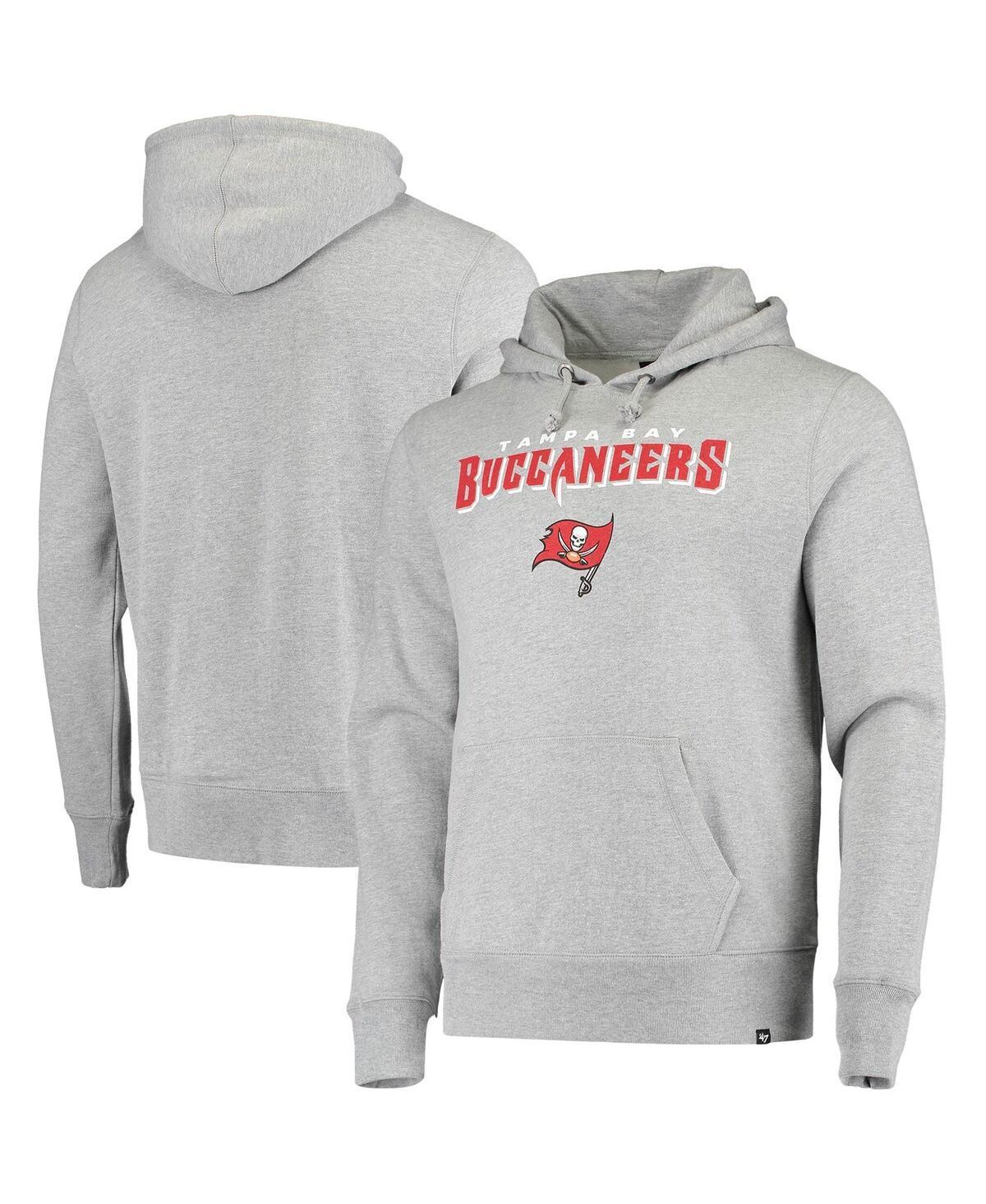 Mens 47 Heathered Gray Tampa Bay Buccaneers Pregame Headline Pullover Hoodie Product Image