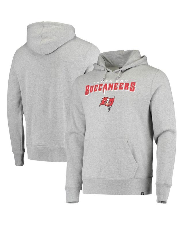 Mens Heathered Gray Tampa Bay Buccaneers Pregame Headline Pullover Hoodie Product Image