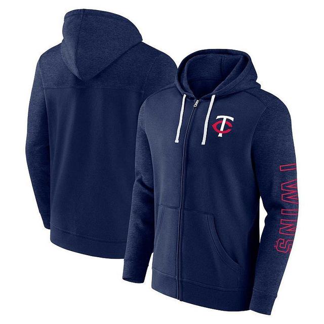 Mens Fanatics Branded Minnesota Twins Offensive Line Up Full-Zip Hoodie Blue Product Image