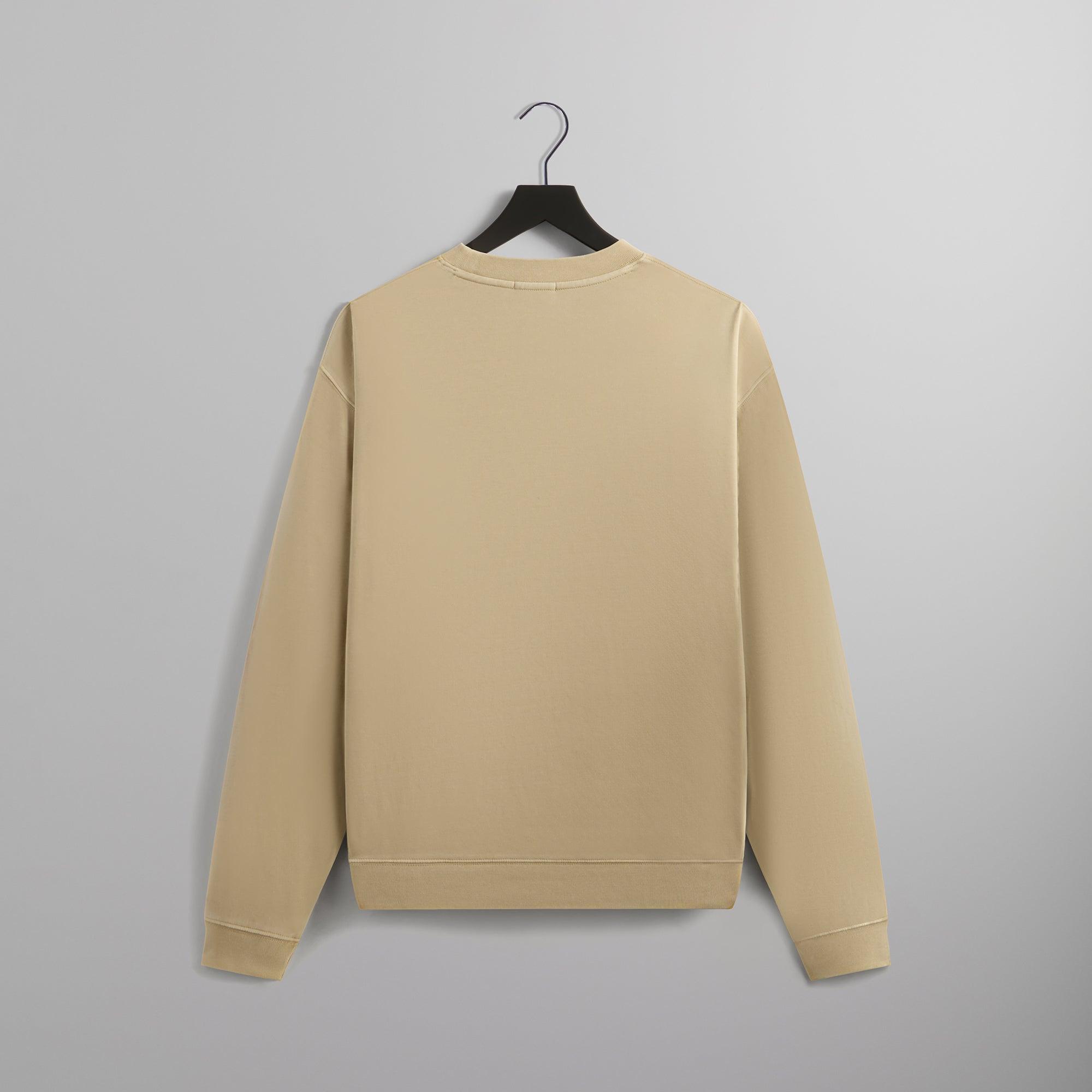 Kith Crystal Wash Interlock Vintage Crewneck - Oxide Male Product Image