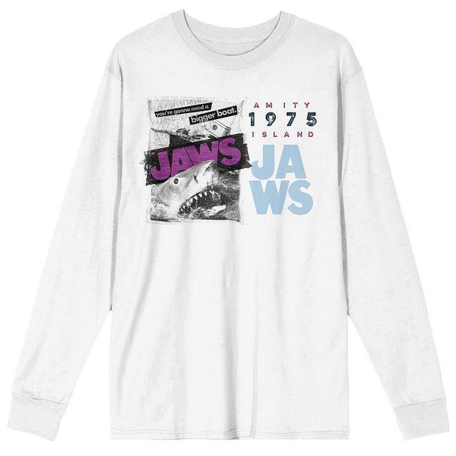 Mens Jaws Amity Island 1975 Long Sleeve Tee Product Image