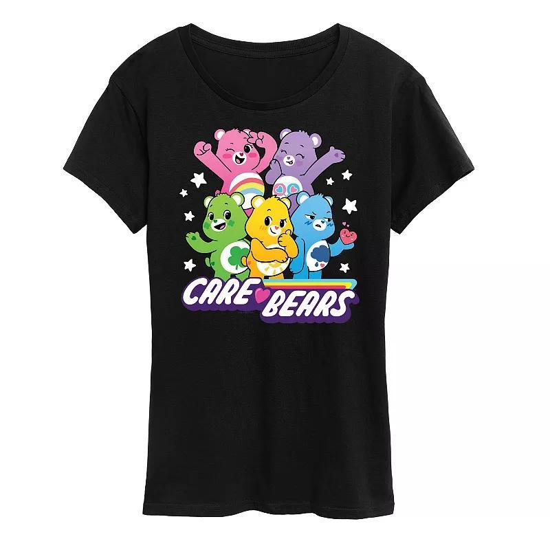 Womens Care Bears Main Group Graphic Tee, Girls Product Image