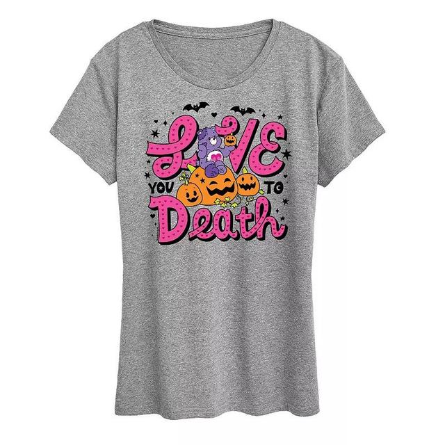 Womens Care Bears Halloween Love You To Death Graphic Tee, Girls Product Image