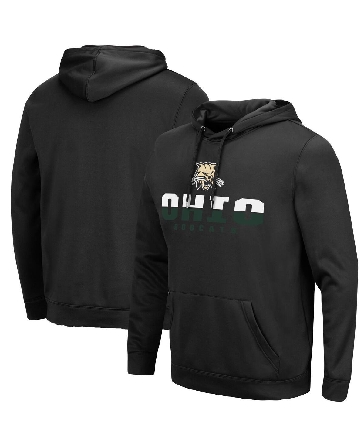 Mens Colosseum Black Ohio Bobcats Lantern Pullover Hoodie Product Image