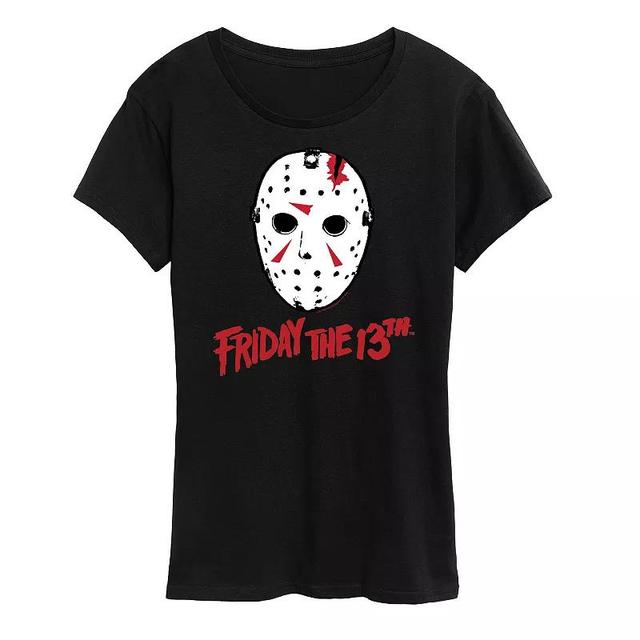 Womens Friday The 13th Ski Mask Logo Graphic Tee, Girls Product Image