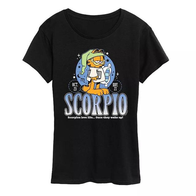 Womens Garfield Scorpio Graphic Tee Product Image