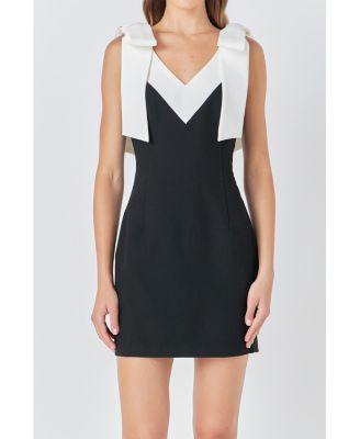 Women's Color Block Mini Dress Product Image