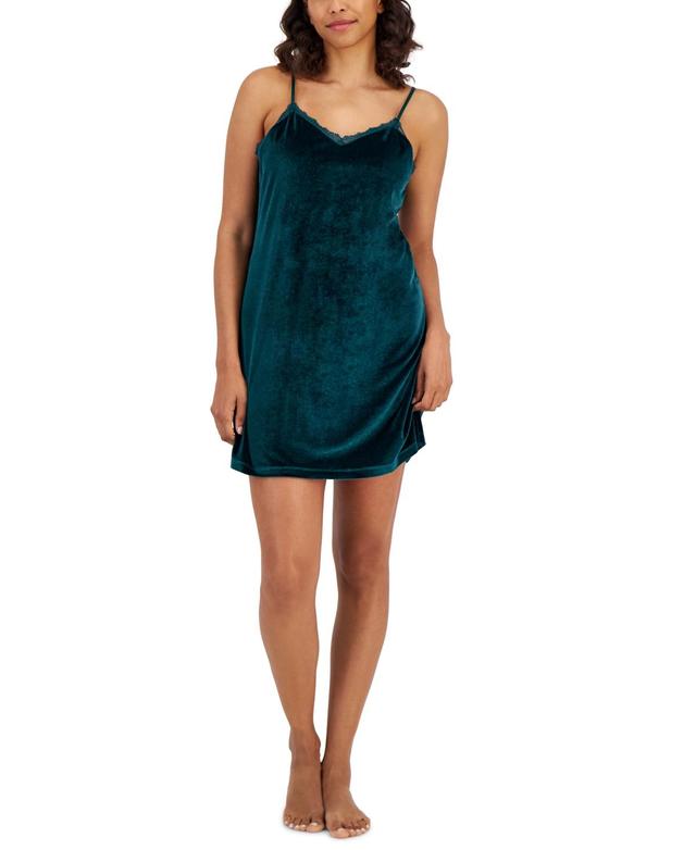 I.n.c. International Concepts Womens Velour Chemise, Created for Macys Product Image