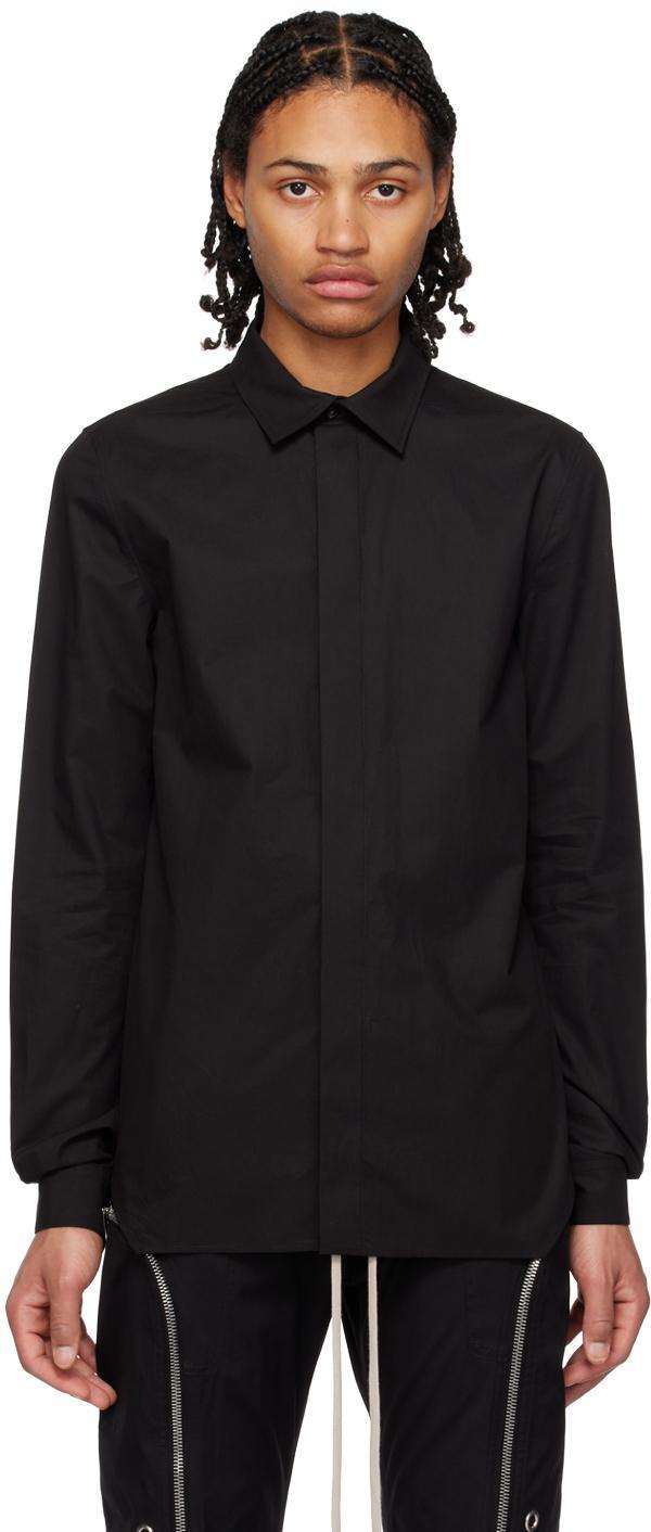 Black Office Shirt In 09 Black Product Image