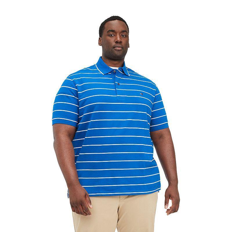 Big & Tall Tommy Hilfiger Bold Stripe Regular Fit Polo, Mens Product Image