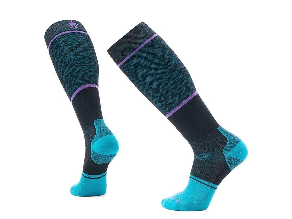 Smartwool Snowboard Targeted Cushion Retro Line Over The Calf Socks Men's Crew Cut Socks Shoes Product Image