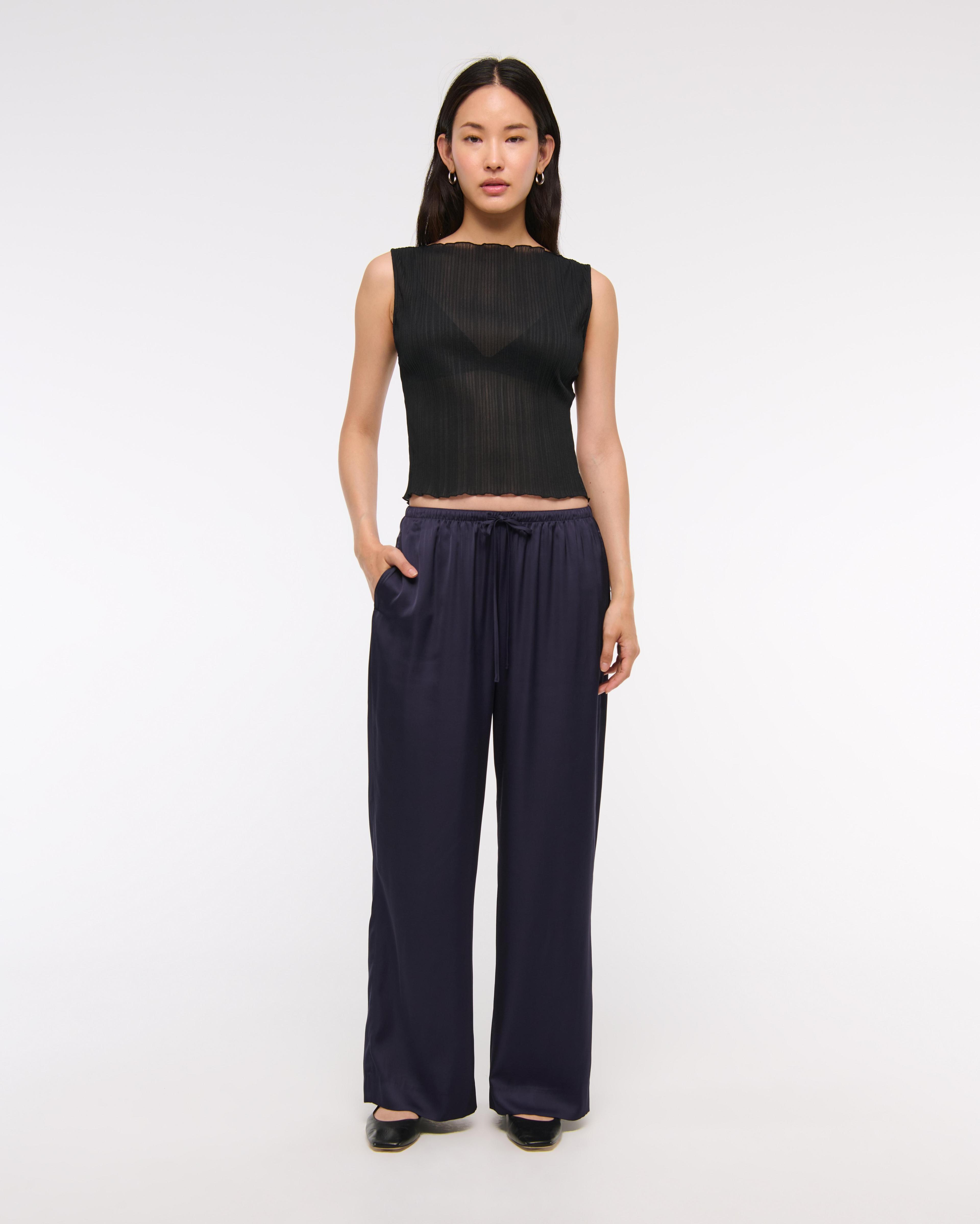 Satin Pull-On Pant Product Image