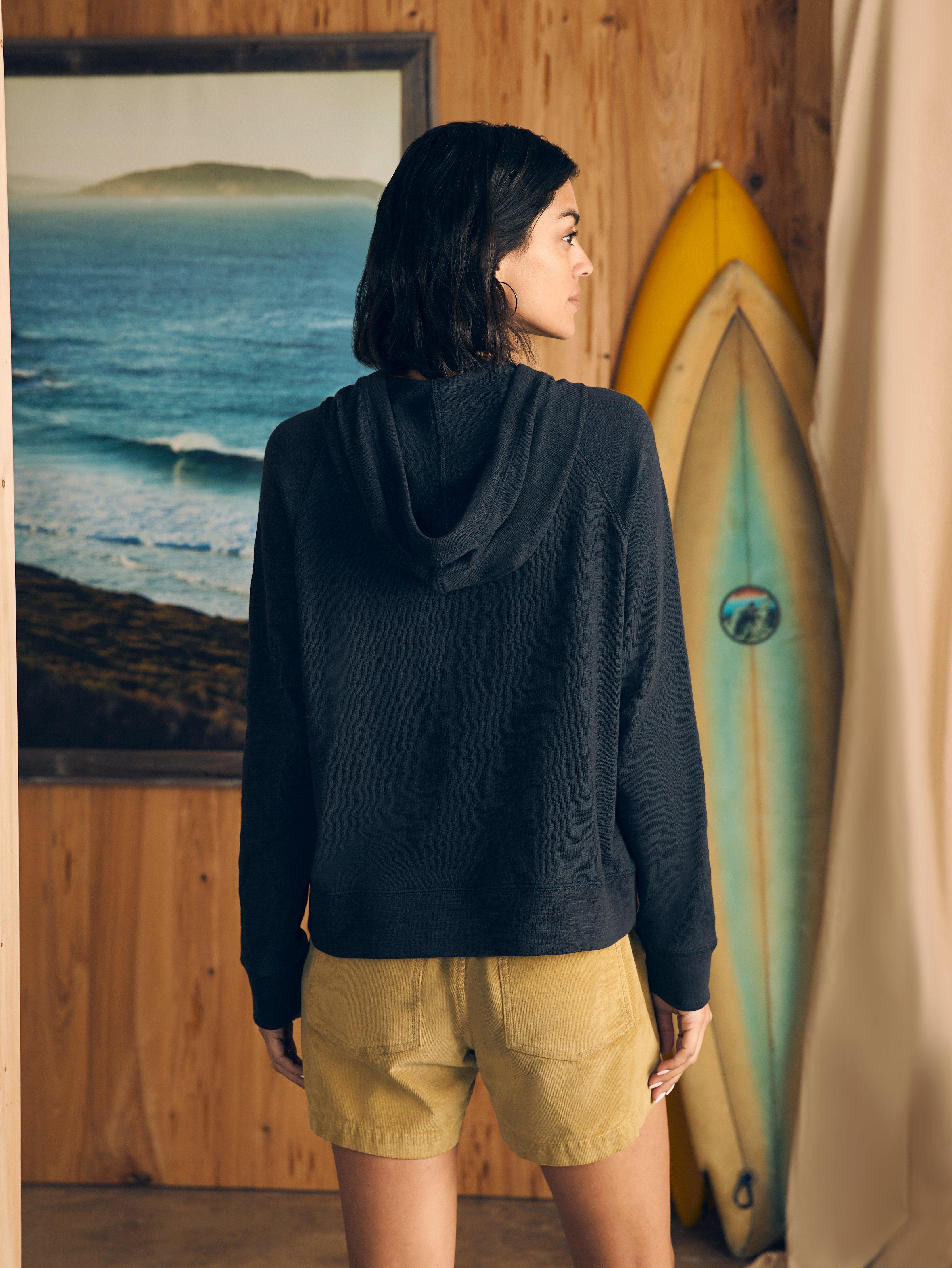 Sunwashed Slub Hoodie - Washed Black product image