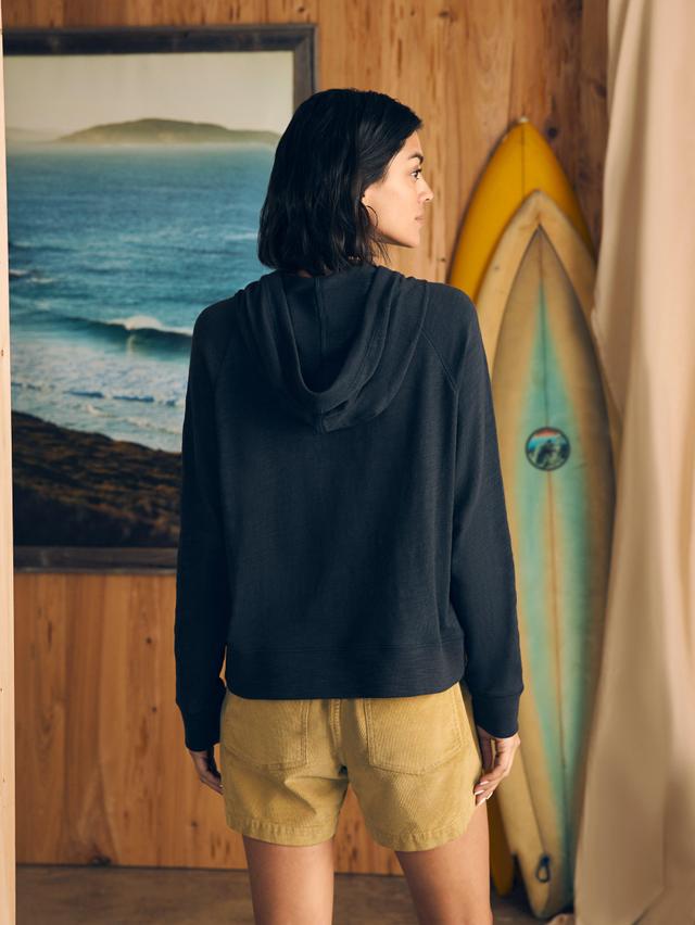 Sunwashed Slub Hoodie - Washed Black Product Image