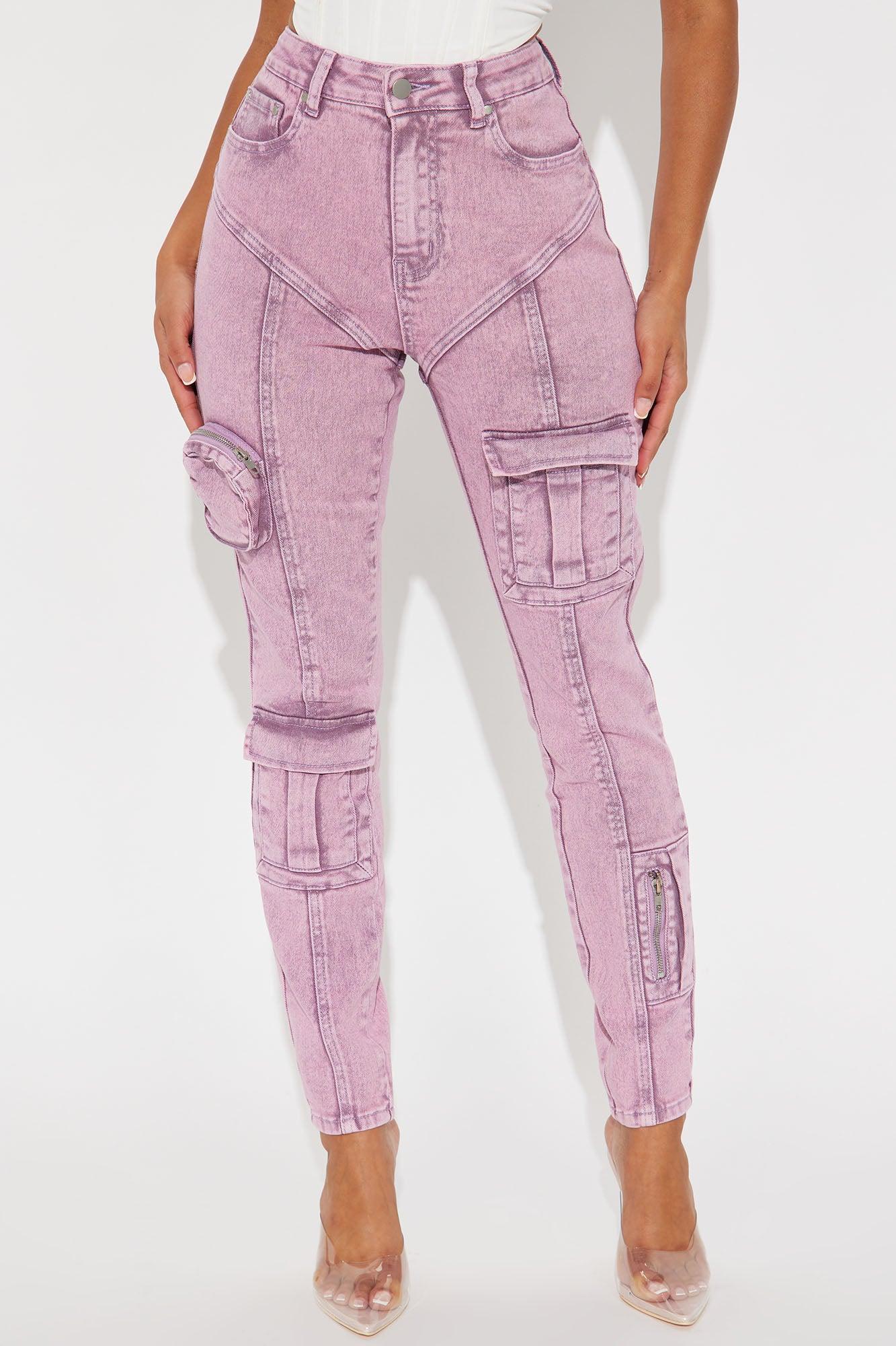 Uncompromised Love Washed Skinny Pant - Purple Product Image