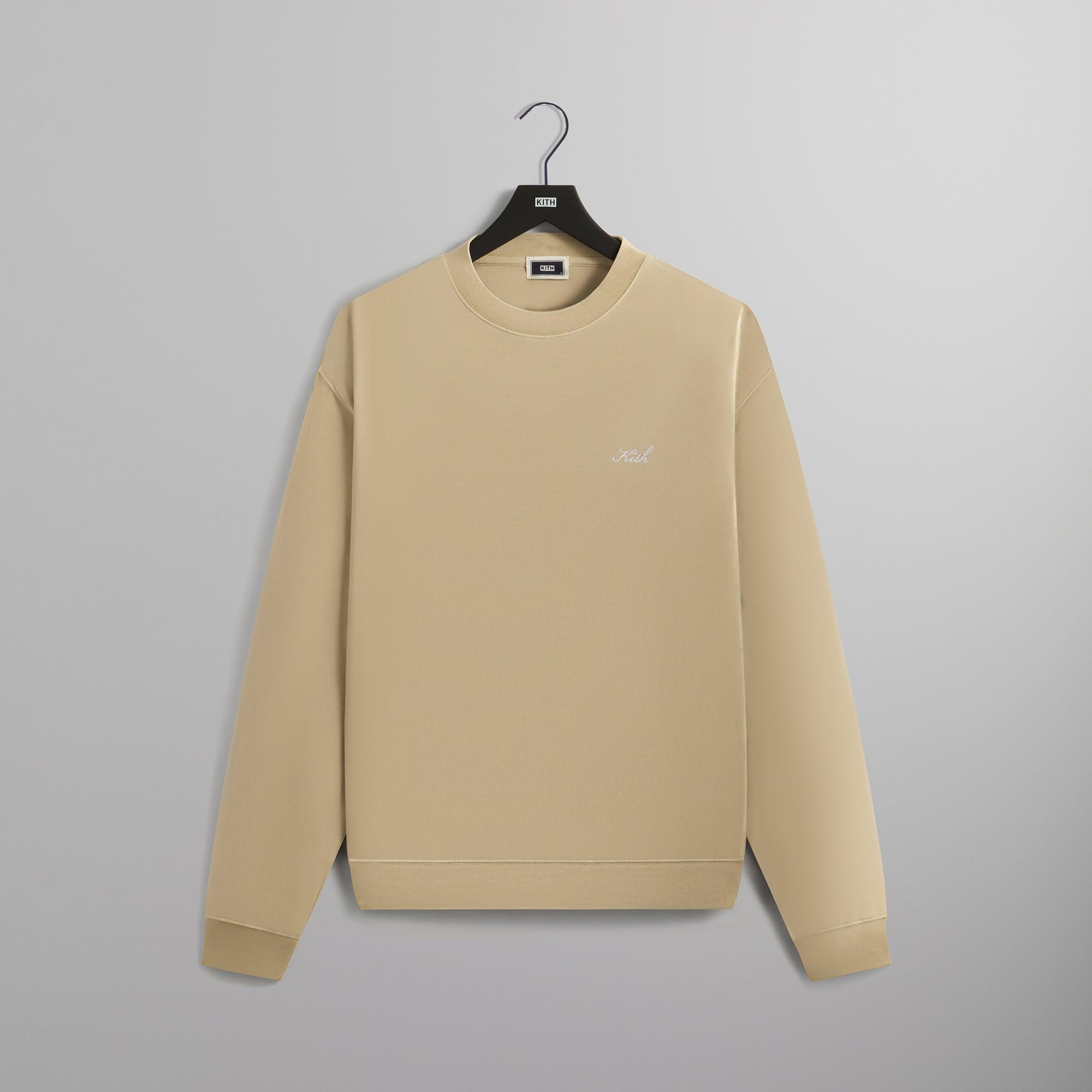 Kith Crystal Wash Interlock Vintage Crewneck - Oxide Male Product Image