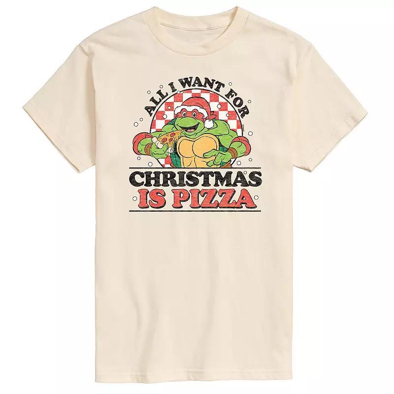 Mens TMNT Christmas Pizza Tee Product Image