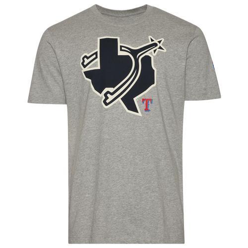 New Era Mens Rangers T-Shirt - Gray/Multi Product Image