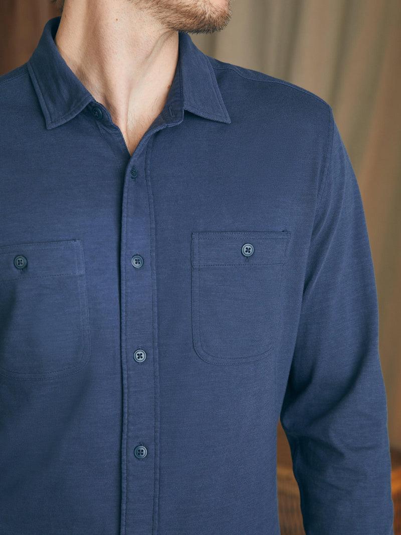 Sunwashed Knit Shirt - Dune Navy Product Image