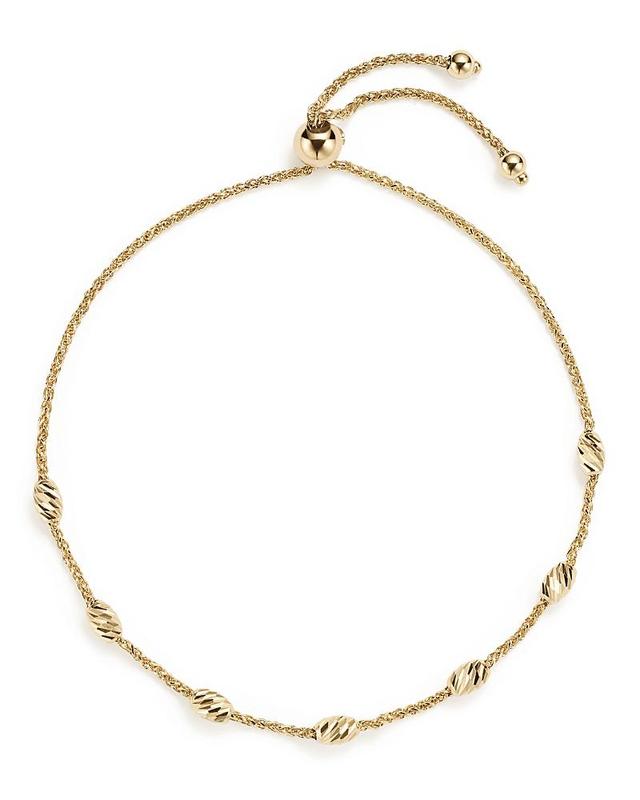 Saks Fifth Avenue Made in Italy Saks Fifth Avenue Women's 14K Yellow Gold Bolo Bead Bracelet  - female - Size: one-size Product Image