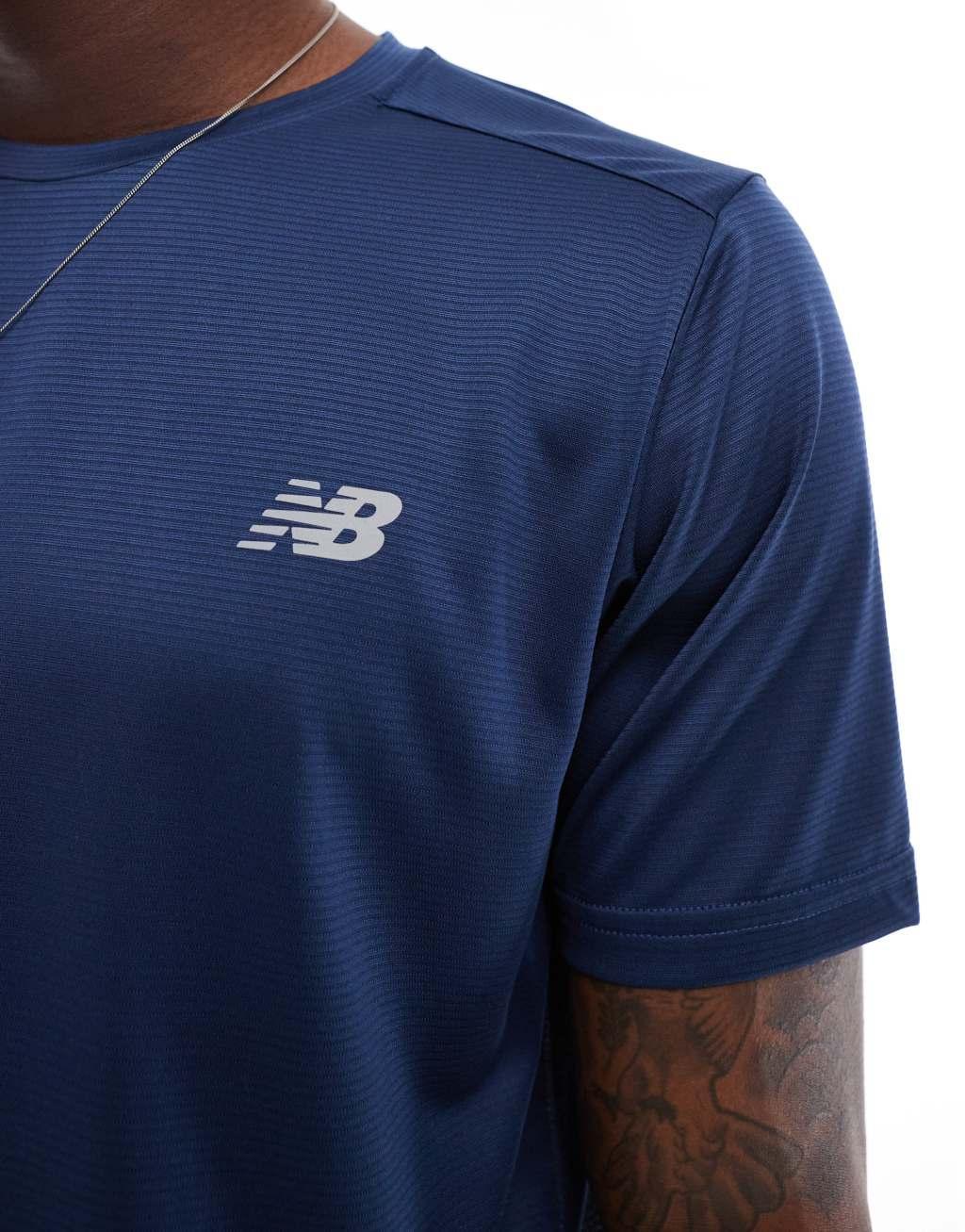 New Balance sport essentials t-shirt in navy  Product Image