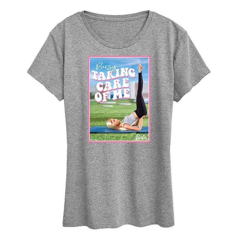 Womens Barbie Busy Taking Care Of Me Graphic Tee Product Image