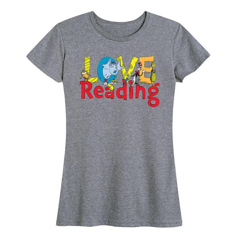 Womens Dr. Seuss Love Reading Graphic Tee Product Image