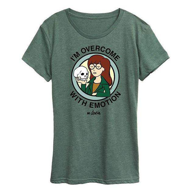 Womens Daria Im Overcome With Emotion Graphic Tee, Girls Grey Gray Product Image