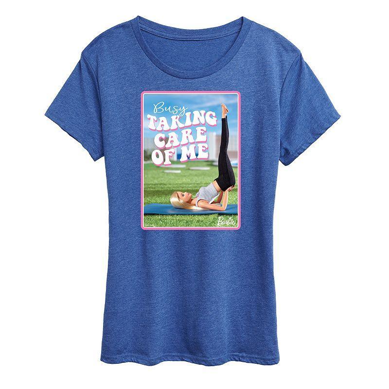 Womens Barbie Busy Taking Care Of Me Graphic Tee Product Image