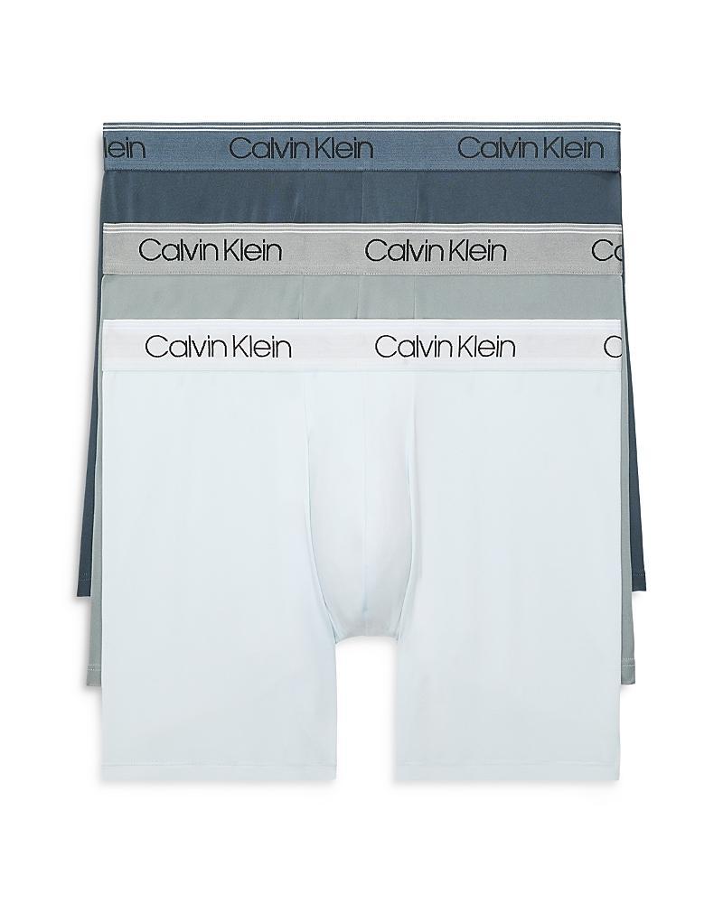 Calvin Klein Microfiber Stretch Wicking Boxer Briefs, Pack of 3 Product Image