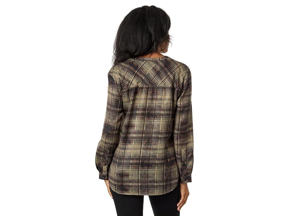 Lysse Erica Pullover Shirt (Soft Hunter Plaid) Women's Clothing Product Image