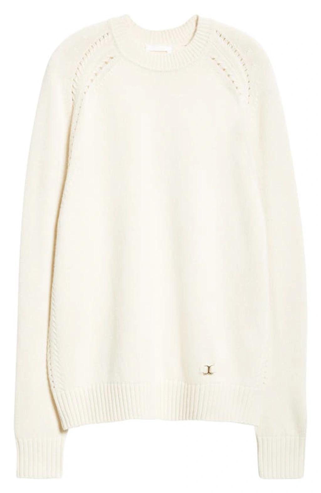 Round-neck Sweater In White_powder Product Image