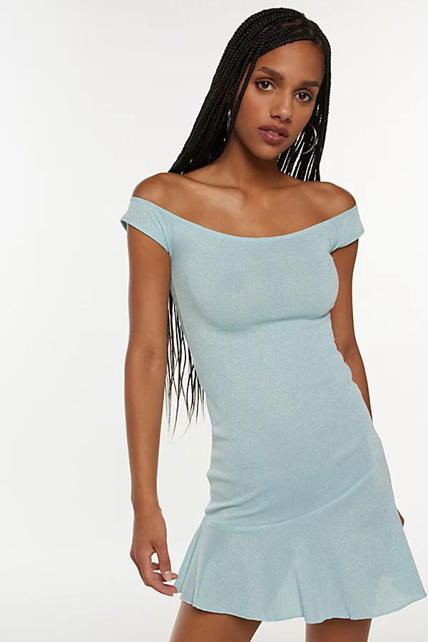 Motel Cynthia Off-The-Shoulder Mini Dress Womens at Urban Outfitters Product Image