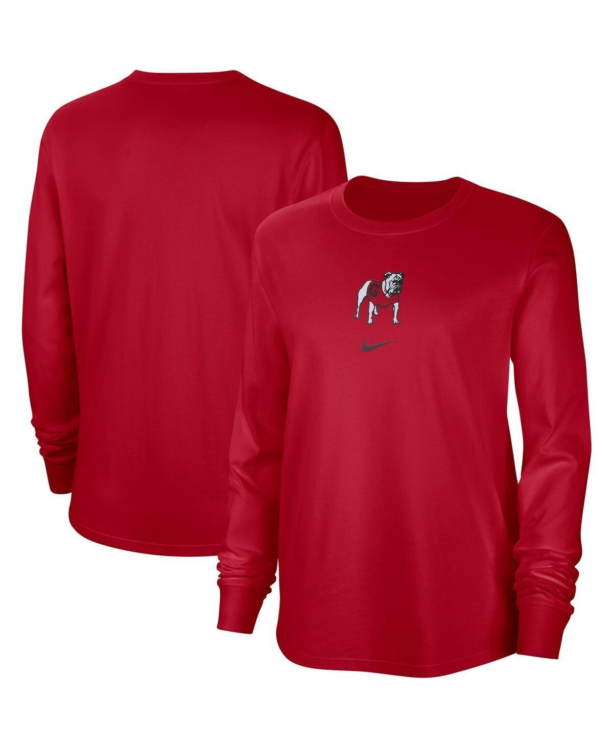 Womens Nike Crimson Distressed Alabama Crimson Tide Vintage-Like Long Sleeve T-shirt Product Image