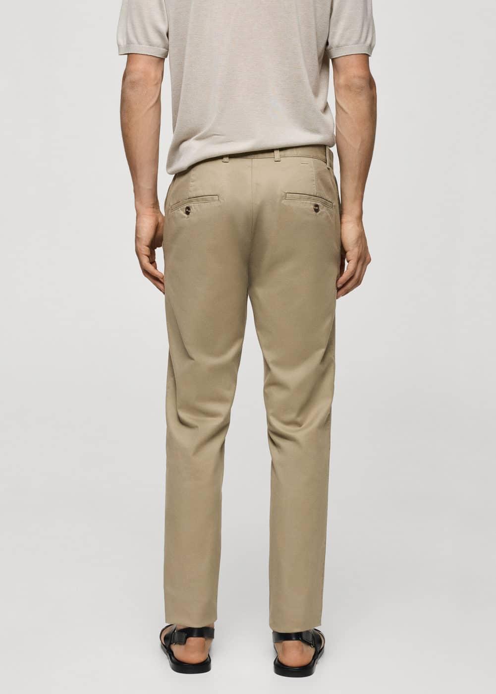 MANGO MAN - Slim fit serge chino trousers khakiMen Product Image