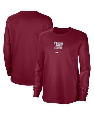 Womens Nike Crimson Oklahoma Sooners Vintage Long Sleeve T-Shirt Product Image