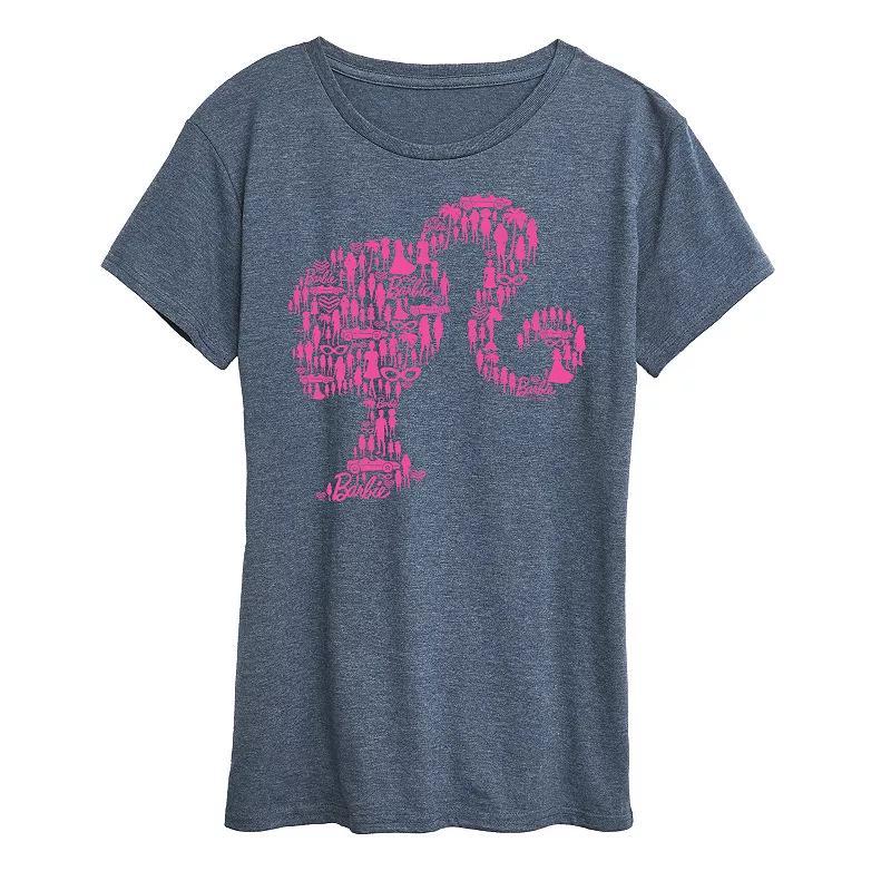 Womens Hello 70 Graphic Tee Grey Blue Product Image