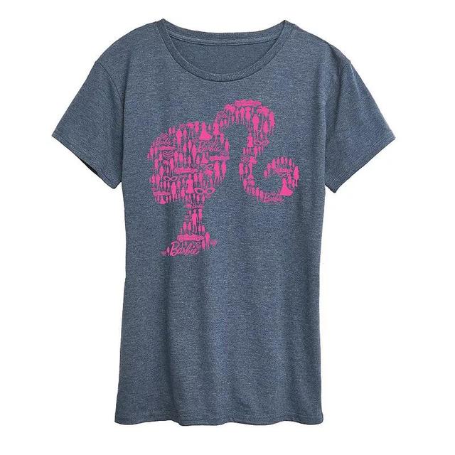 Womens Godfidence Graphic Tee Grey Blue Product Image